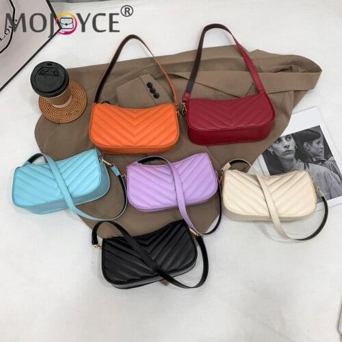 Portable Travel Zipper Small Purse Fashion Weave Pattern Womens Shoulder Underarm Bag Casual Solid Color PU Leather Handbags