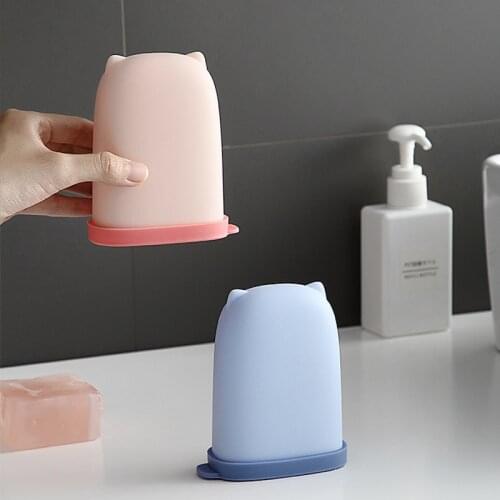 Portable Travel Soap Dish Bathroom Cute Sealed Soap Holder with Cover Waterproof Soap Box Container Simple Bathroom Supplies