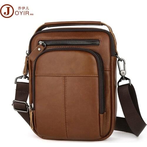 Retro Genuine Leather Wear Belt Waist Bag Multifunctional Two-in-one Cowhide Mens Bag Casual One-shoulder Messenger Bag for Men