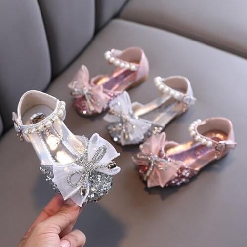 Girls Sandals New Summer Fashion Little Girl Princess Sandals Children Bow Sandals Baby Show Kids Shoes