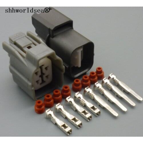 Shhworldsea 4 pin 2.0mm 6189-0132 6181-0073 Female Male HW Sealed Electrical Wire Connector For Honda B-Series O2 Sensor Plug