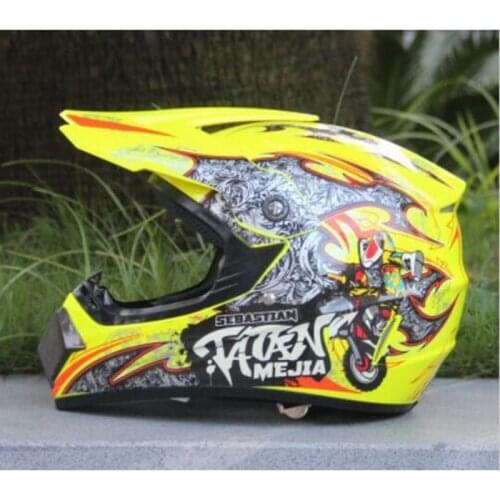 Motocross Racing helmets Casco Casque hors route Casque Moto Capacete Moto Off-road Cartoon Children Motorcycle Helmet