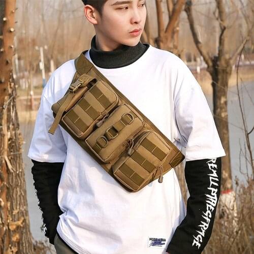 Outdoor Waterproof Tactical Bag Utility Assault Waist Pack Pouch Military Climbing Camping Hiking Bag Belt Backpack X169A