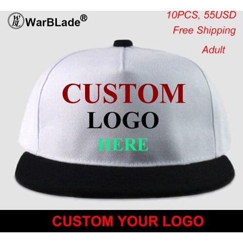 WarBLade High Quality DIY Your Own Cap Custom Logo Caps Women Men Snapback Blank Customized Hats Dad Printed Cap Free Shipping