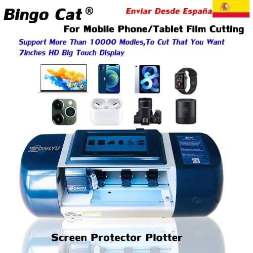 CellPhone Smartphone Screen Protector Hydrogel Film Cutting Machine Vinyl Plotter Cutter Flexible Front Protective Back Sticker