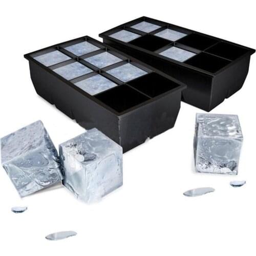 1PC Silicone Ice Cube Maker Form For Candy Cake Pudding Chocolate Molds Easy-Release Square Shape Trays