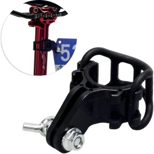 2Pcs Road Cycling Bike Extension Mount Extender Race Number Holder Bicycle Flashlight Holder Black Bicycle Accessories