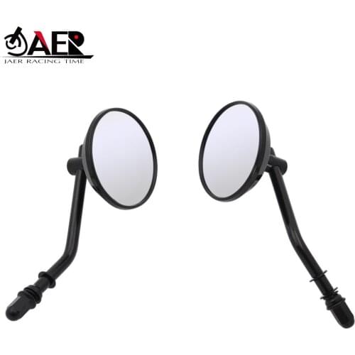 JAER For Harley Dyna Cross Bone Softail Street Glide Sportster 1200 Aluminum motorcycle Rearview Mirror bike Rear Side Mirror