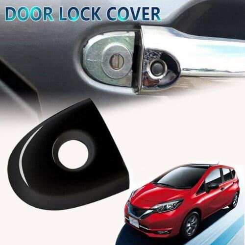For Nissan Juke & Micra Drivers Door Lock Cover With Key Hole 806441KK0D Black Car Replacement Door Lock Cover