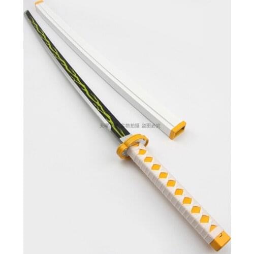 Hot Anime Demon Slayer: Kimetsu No Yaiba Cosplay Props Agatsuma Sword Weapons Prop for Comic Party Halloween Cosplay Show