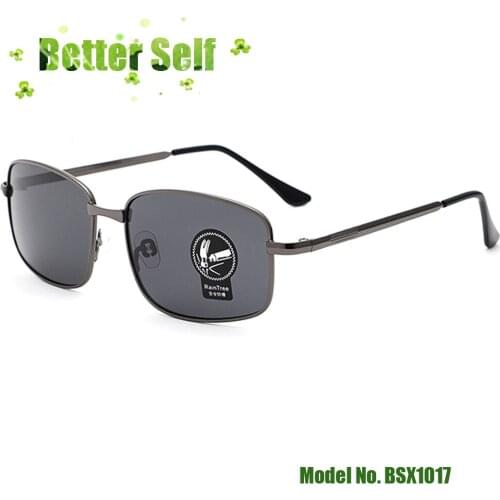2020 NEW BSX1017 Rectangle Eyewear Mens Metal UV400 Polarized Sunglasses Fashion Outdoor Anti Glare Driving Fishing Sun Glasses