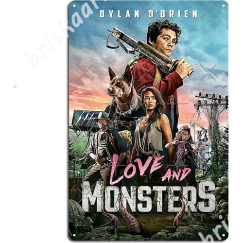 Poster/Key Art Of Love And Monsters (2020) Metal Signs Kitchen Poster Club Party Designing Tin sign Posters