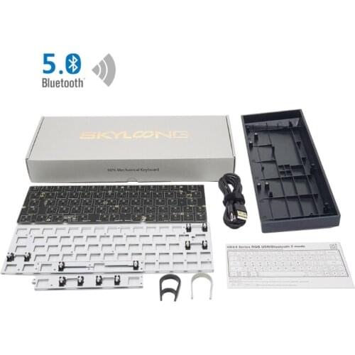 GK64XS Hot Swap Programmable Bluetooth Mechanical Keyboard Pcb Custom Kits RGB Switch Type-c Usb Port Module suit GH60
