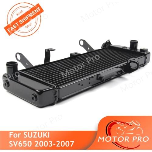 Radiator For Suzuki SV650 2003 - 2007 Cooling Cooler Motorcycle Replacement Accessories SV 650 Black 2004 2005 2006 03 04 05 06