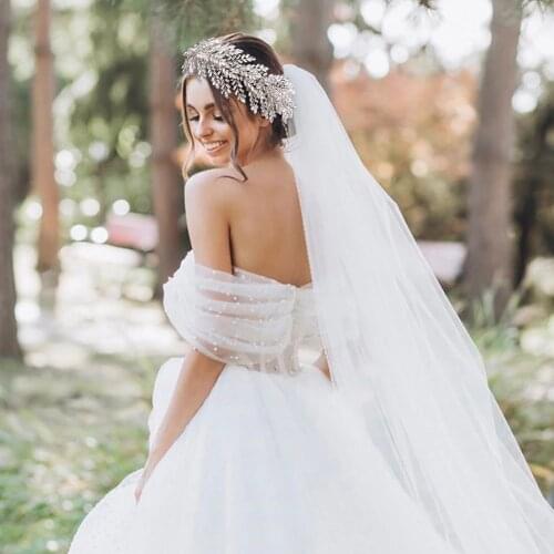 Luxury Forehead Bridal Headwear Wedding Crown and Tiara Crysral Bridal Headdress Rhinestone Headpieces Bridal Hair Jewelry