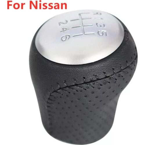 Gear Shift Knob for Nissan Juke Qashqai F15 X-Trail T31 MKI JJ10 2010 2011 2012 2013 6 Speed Car Accessories