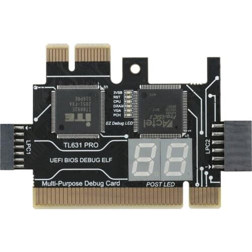 Motherboard PCI/PCIE/Mini PCIE/LPC PC Analyzer Diagnostic Card for Universal Laptop Desktop Test Post Debug Card