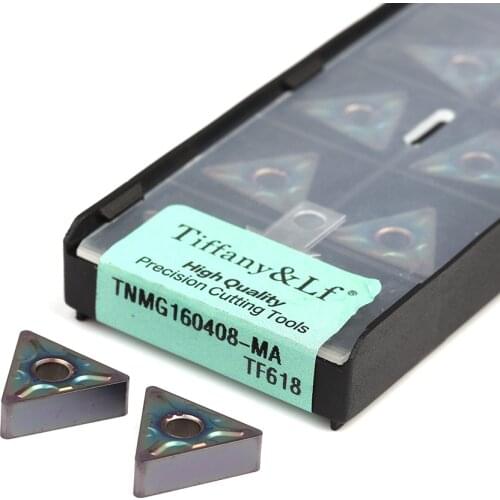 TNMG160408-MA TF618 Turning insert CNC lathe processing tool Hard alloy wear-resistant external turning tool High hardness blade
