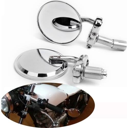 CNC Motorcycle Moto Bike 7/8" 22mm Handle Bar End Mirrors Collapsible Folding Rearview Side Mirror Motorcycle Accessories