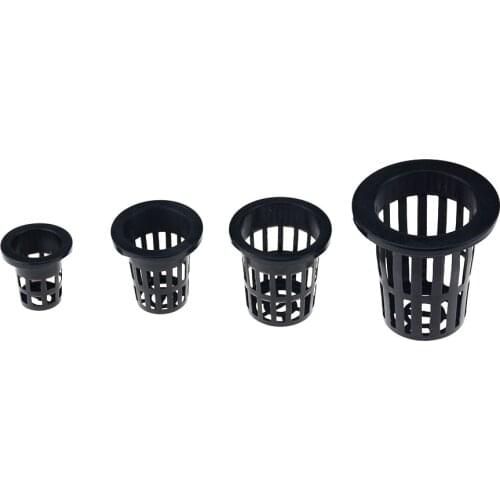 10Pcs Black Hydroponic colonization Mesh Pot Net Cup Basket Hydroponic Planting Grow Clone Nursery Plant Soilless