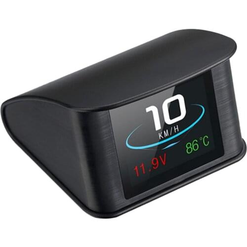 2.2inch Water Temperature Smart HUD Display Time Performance Test Dashboard Distance Vehicle Mini Optical Sensor Overspeed Alarm