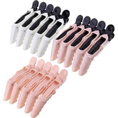 5Pcs/Pack Hair Clips Hairdressing Salon Sectioning Clamp Crocodile Plastic Hairpin Grip Hairpin Hair Styling Accessories For DIY