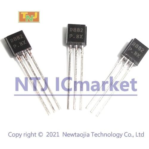 500 PCS 2SD882 TO-92 D882 NPN MEDIUM POWER TRANSISTOR
