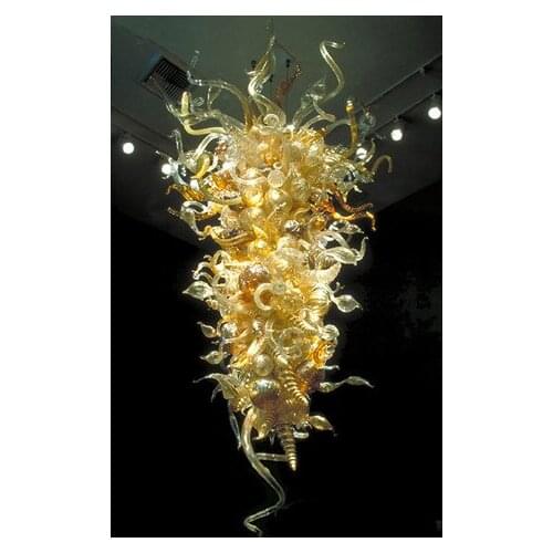 AC 110/120/220/240V CE/UL Contemporary LED Pretty Hand Blown Glass Chandelier