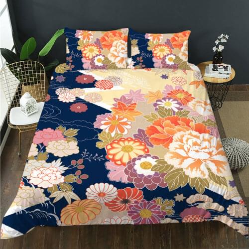 BailiPromise Twin Full Queen King Size Bedding Set luxury Vintage Flower Family Bedroom Duvet Cover Pillowcase Funda de edredón