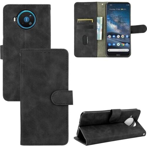 For Nokia 8.3 Case Luxury Flip Skin Texture PU Leather Card Slots Wallet Stand Case For Nokia 8.3 Nokia8.3 Phone Bags