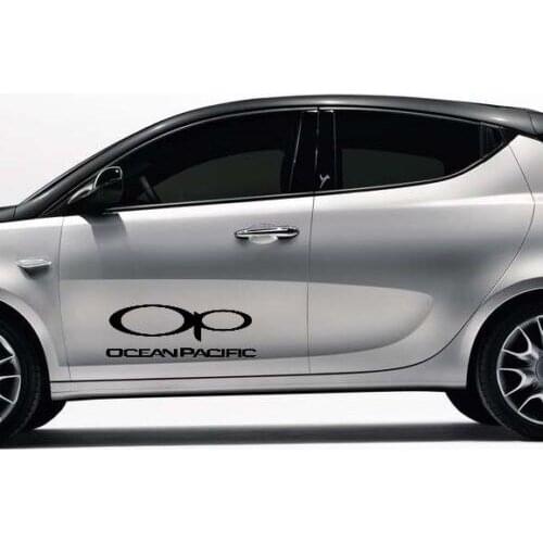 For 1Pair/2Pcs Oceanpacific surf logo vinyl car / van graphic decal stickers any colour sml Car Styling