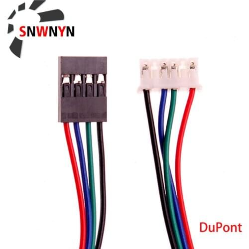 High Quality 1M DuPont Line Two-Phase HX2.54 4pin To 6pin Terminal Motor Connector Cables For Nema 42 Stepper Motor