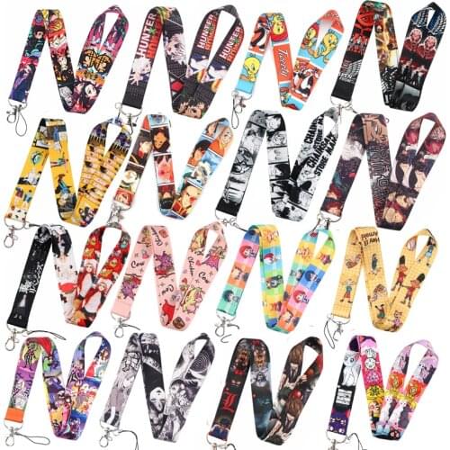 DZ1077 Wholesale Anime Movie Lanyards for Key Neck Strap For Card Badge Gym Key Chain Lanyard Key Holder DIY Hang Rope Keychain