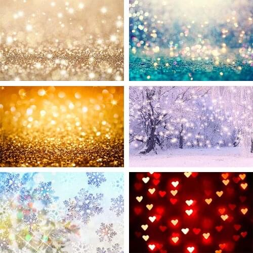 Avezano Backdrops Birthday Wedding Fantasy Glitter Star Polka Dot Light Bokeh Love Photography Background Photo Studio Photocall