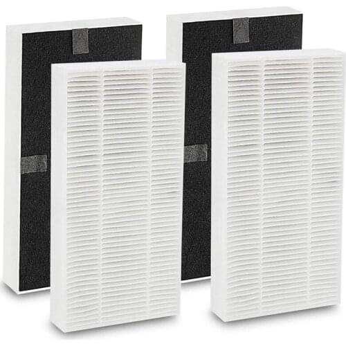 HEPA Air Purifier Replacement Filter 4 Pack for Febreze FRF102B for Honeywell U Filter Removes Smells and Dust Particles