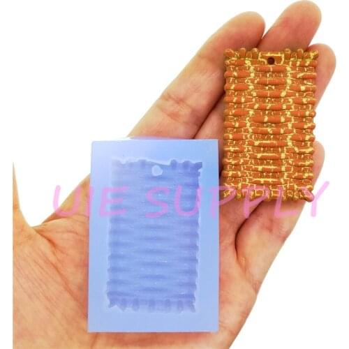 BYL465U 48.8mm x 29.8mm Square Earrings Necklace Silicone Mold Jewelry Making Resin Clay Art Craft Fondant Cake Decoration DIY