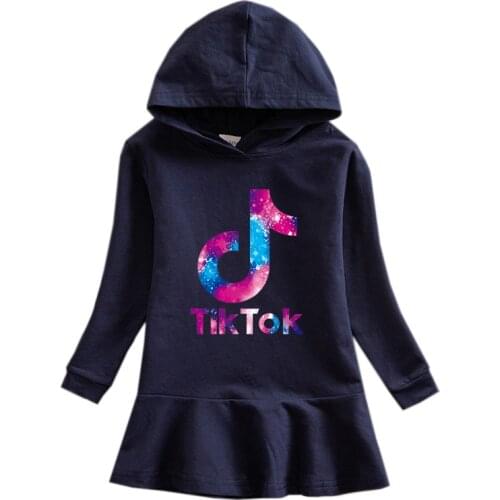 Summer Tik Tok Dress Childrens Short Sleeve Nightdress Girls Pure Cotton Clothes Tik Tok Clothes Baby Dress Clothing