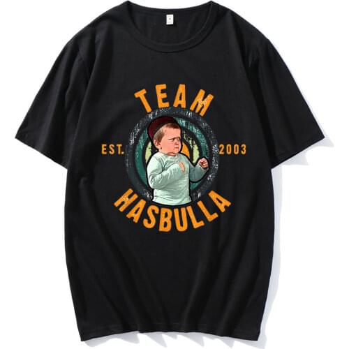 2021 Hot Sale Anime Couple Fashion Tee Tops Team Hasbulla Fighting Printed Oversize T-shirt Comfortable Popular Style Streetwear