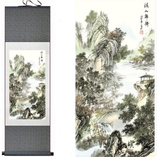 Hotsale landscape art painting Chinese traditional art painting China ink painting fashion painting