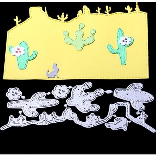 ABOOM Metal Cutting Dies Scrapbooking Cactus New Stamps and Dies DIY Craft Embossing Dies Carding Making Embossing Folder
