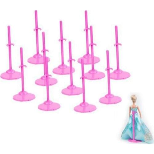 6Pcs/10pcs Plastic Mini Stands Display Holder For Model Doll 1/6 Accessories