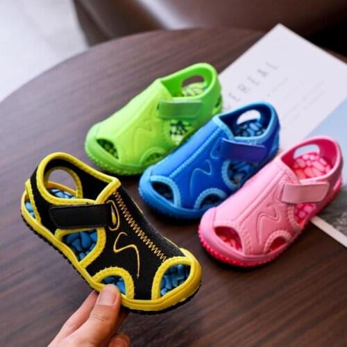 Fashion Toddler Shoes Boy Children Summer Sandals Beach Soft-soled Shoe Non-slip Sandals Girls Wear-resistant Kids Sports Shoes