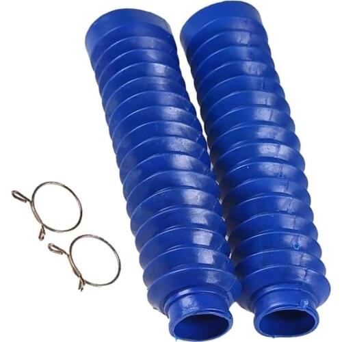 Motorcycle Fork Shock Absorber Dustproof Rubber Cover Blue