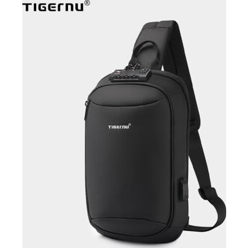 Tigernu Mens Chest Bag High Quality Waterproof Crossbody Bag Student Outdoor Messenger Bag Bagmale Business Bag For Men 2020