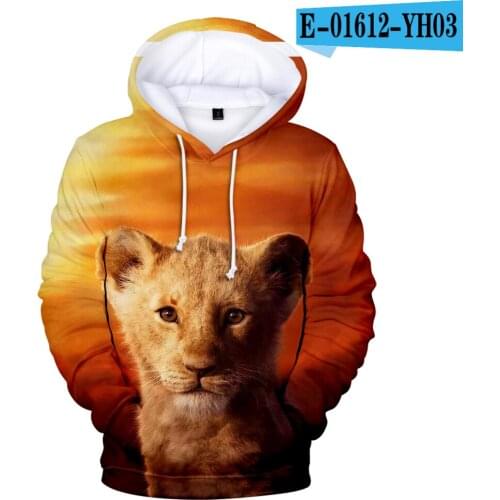 Hot Sale Lion King 3D Hoodie Men/Women Fashion Casual Streetwear Pullover Sweatshirt 3D Print Lion King Mens Hoodies Clothes