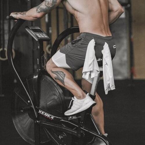 Running Shorts Men Playground Running Training Sports Shorts Quick Dry Workout Gym Sport 2 In 1 Double Deck Summer Men Shorts