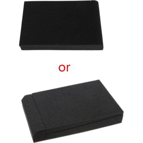 2021 New 300x200x45MM Black Sponge Monitor Speaker Acoustic Isolation Foam Isolator Pad for Recording Studios Karaoke