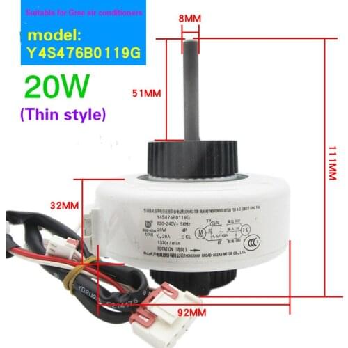 Suitable for Gree inverter air conditioner indoor hanging machine Y4S476B0119G fan motor motor 1-1.5P universal