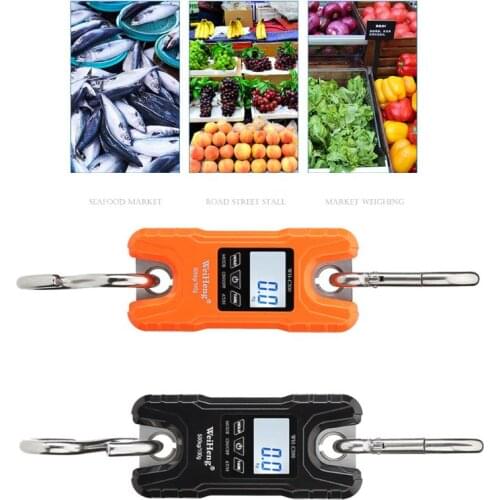 Mini Crane Scale Portable 500 kg / 1000 lb Heavy Duty Digital Hanging Scales LCD Display with Backlight for Home Farm Market