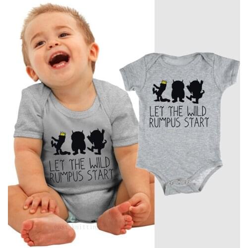2019 Newborn Boys Girls Casual Summer Baby Boy Girl Soft Short Sleeve T-shirt Jumpsuit Romper Newborn Baby Clothes Gray
